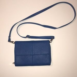 Blue women’s purse/clutch